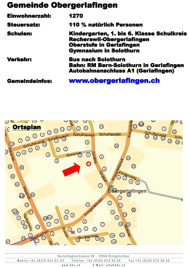 Bauland in ruhiger Lage – Grüttstrasse 5, Obergerlafingen – Foto 2 von 13