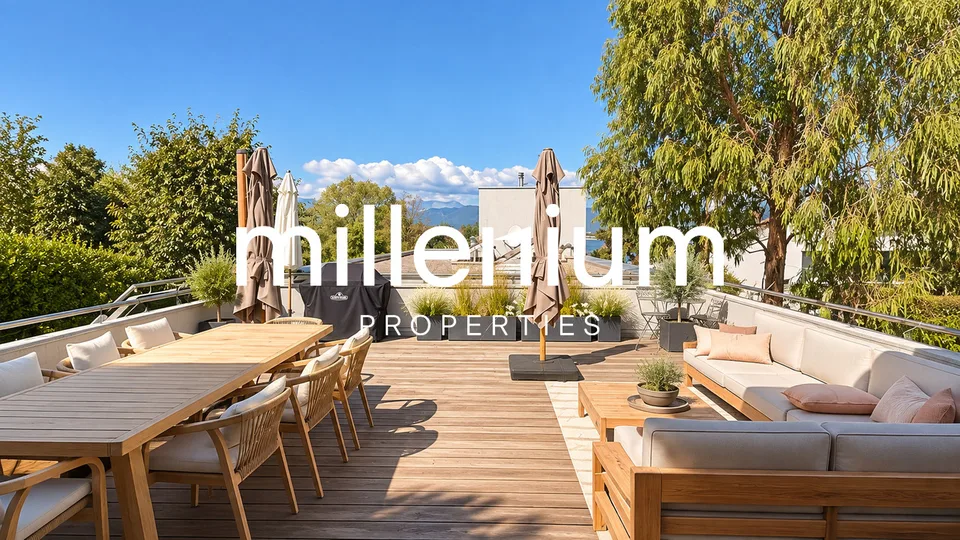 Belle villa familiale contemporaine avec vue sur le lac à Anières – photo 2 sur 13