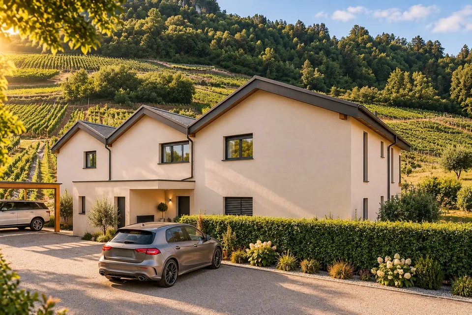 2,5 Zimmer mit Terrasse und privatem Garten – Südausrichtung (Vuisse, Savièse) – Foto 2 von 6
