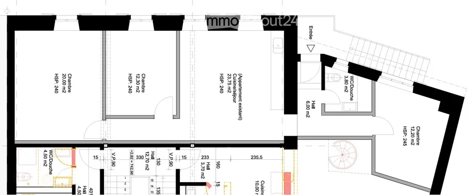 Geräumige 4-Zimmer-Wohnung mit separatem Eingang Travers – Foto 5 von 5