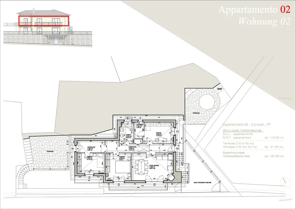 Appartamento con terrazza di 3.5 locali a Intragna – Vista panoramica e charme ticinese – foto 13 di 14
