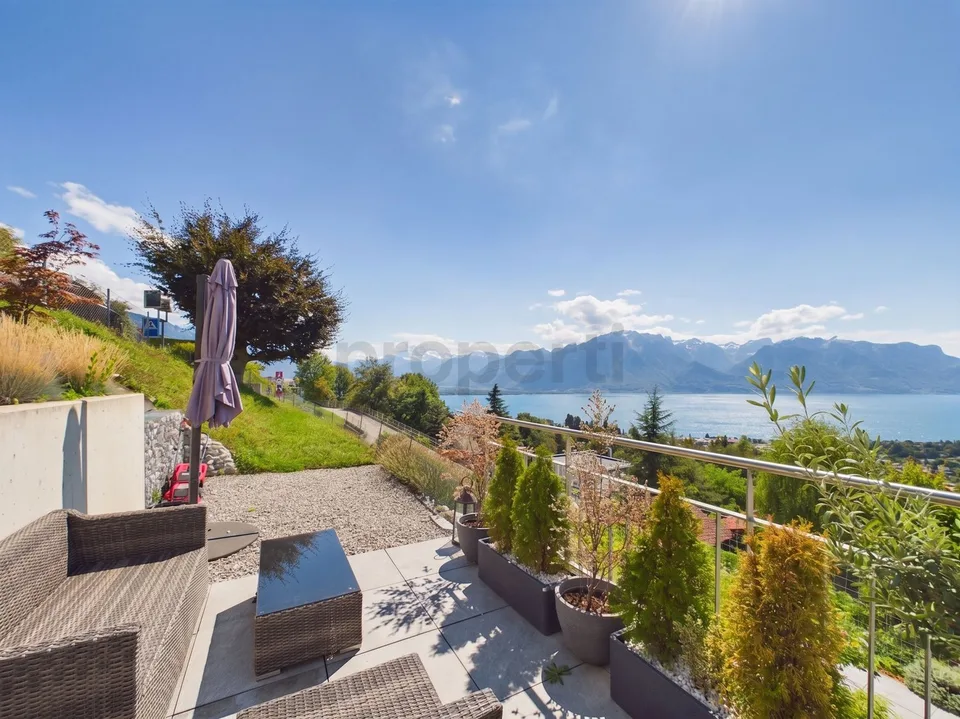 Panoramablick auf den Genfersee, neu gebaute Immobilie von 2020 mit Parkplatz – Foto 12 von 13