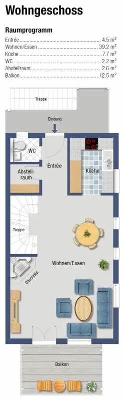 Appartamento a mansarda di 5,5 locali su tre piani in una posizione tranquilla e familiare a Gossau ZH – foto 18 di 20