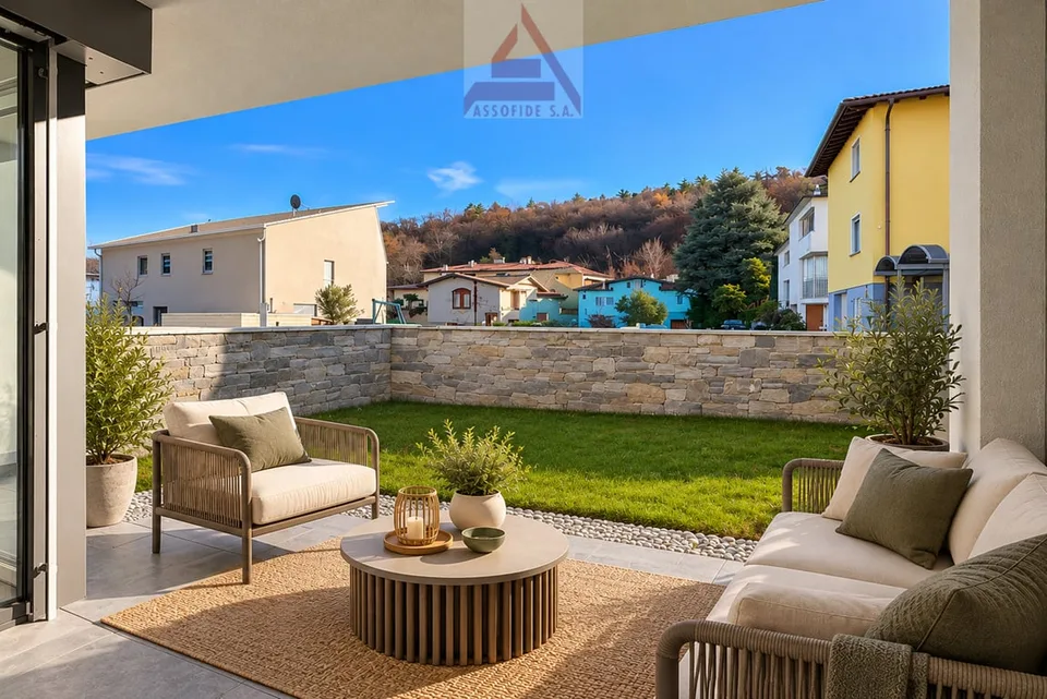 4.5 locali con giardino / 4.5 - Zimmerwohnung mit Garten – Foto 3 von 7