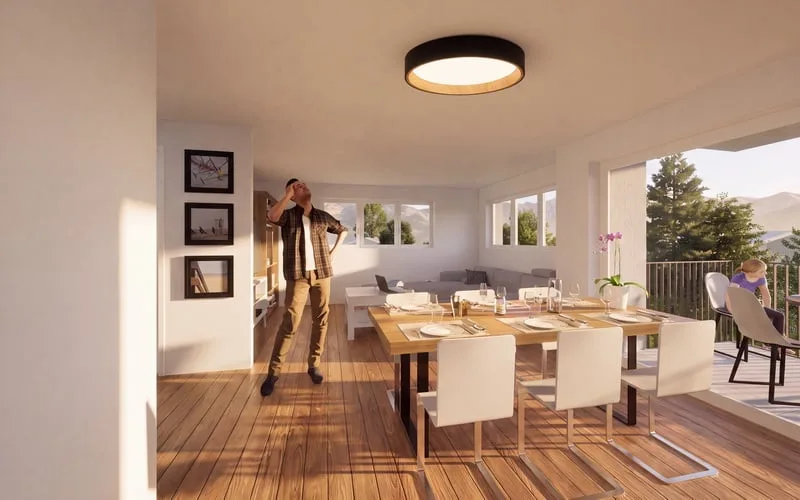 Neue 3.5-Zimmer-Wohnung mit Aussicht und Balkon in Réchy – Foto 4 von 4