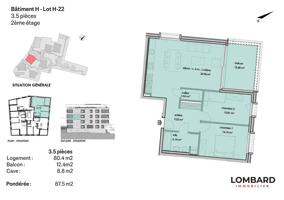 Appartamento di 3.5 locali al 2° piano – foto 6 di 6