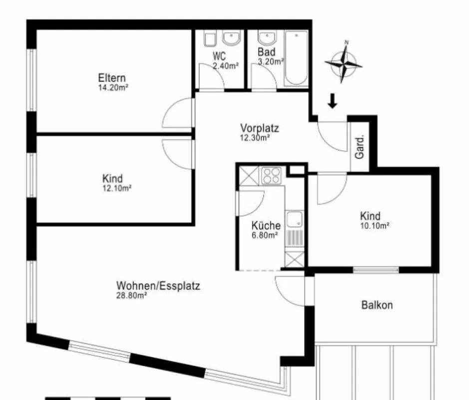 Appartamento 4.5 locali come nuovo - completamente ristrutturato – foto 12 di 12