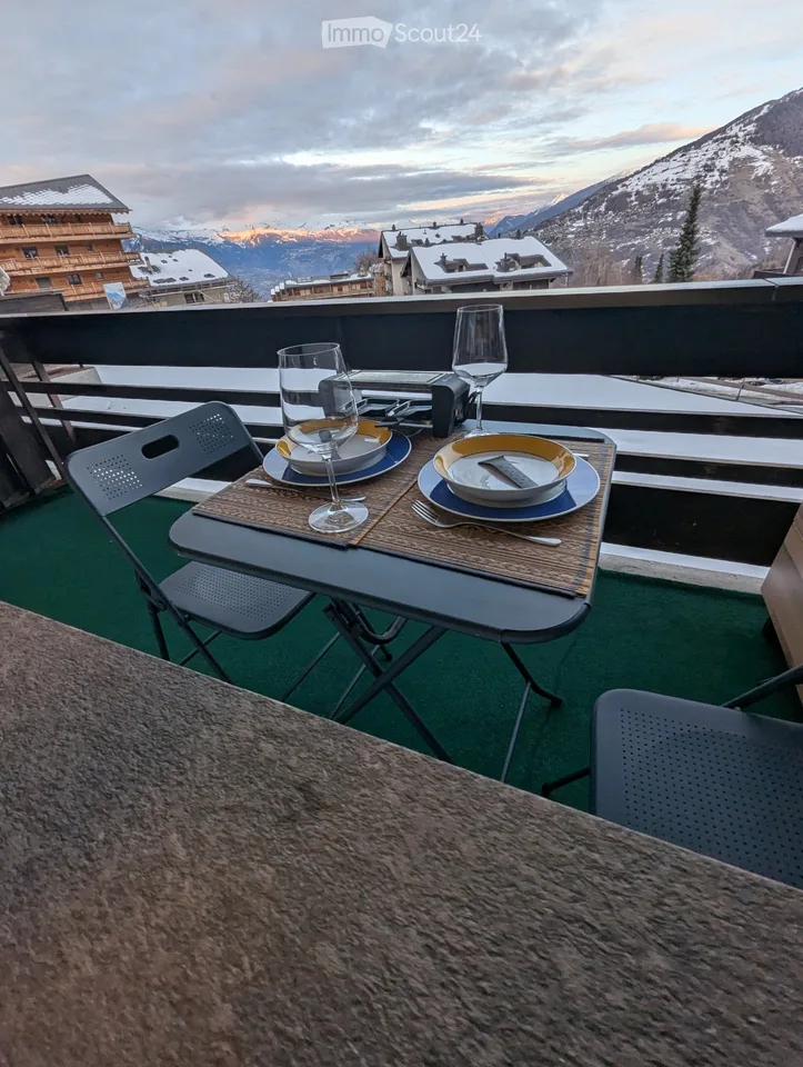 Moderne Studio zur Miete mit Aussicht im Herzen von Nendaz für das ganze Jahr – Foto 3 von 5