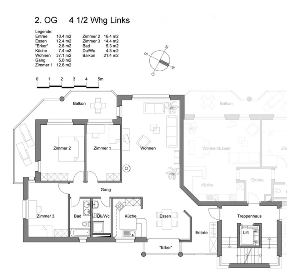 Appartamento di 4.5 locali a Langnau am Albis – foto 2 di 5
