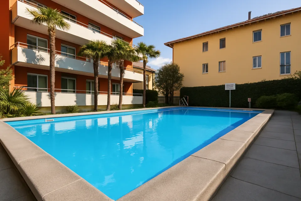 Accogliente 3,5 con piscina a due passi dal lago – foto 12 di 12