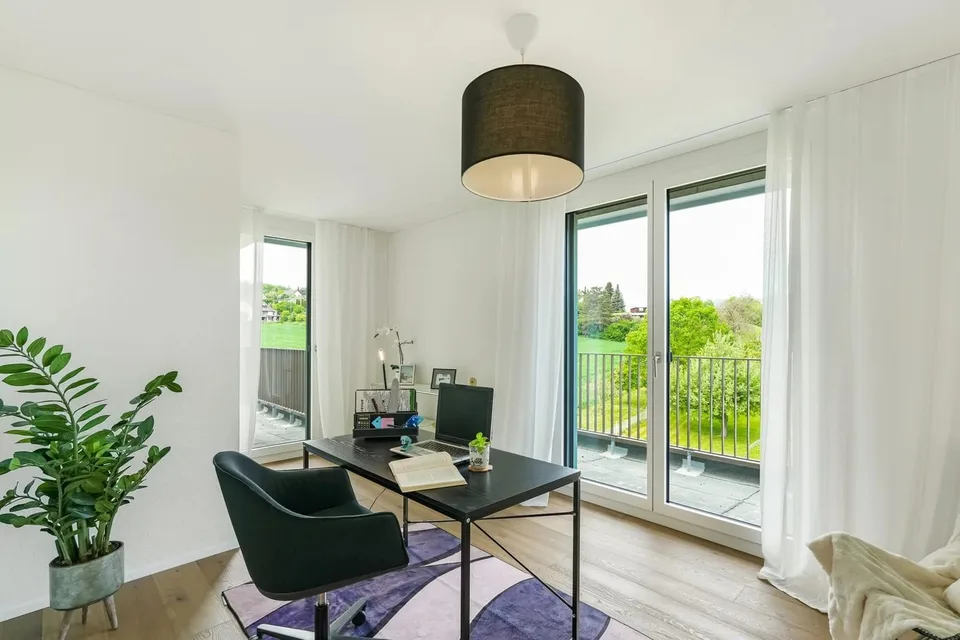Appartement penthouse avec beaucoup d'intimité, vue sur le vert et terrasse de 97 m² – photo 8 sur 13