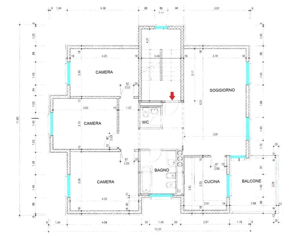 Wohnung 4,5 Zimmer im zweiten Stock in Bironico – Foto 5 von 5