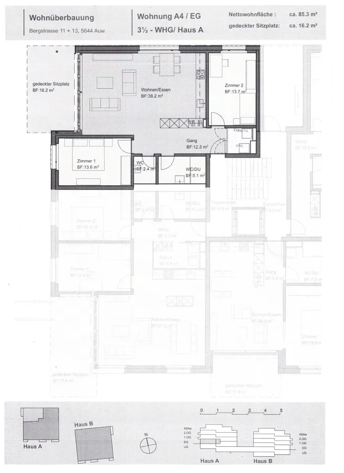 Modern 3-room apartment in Auw - New building with Minergie certification – photo 4 of 4