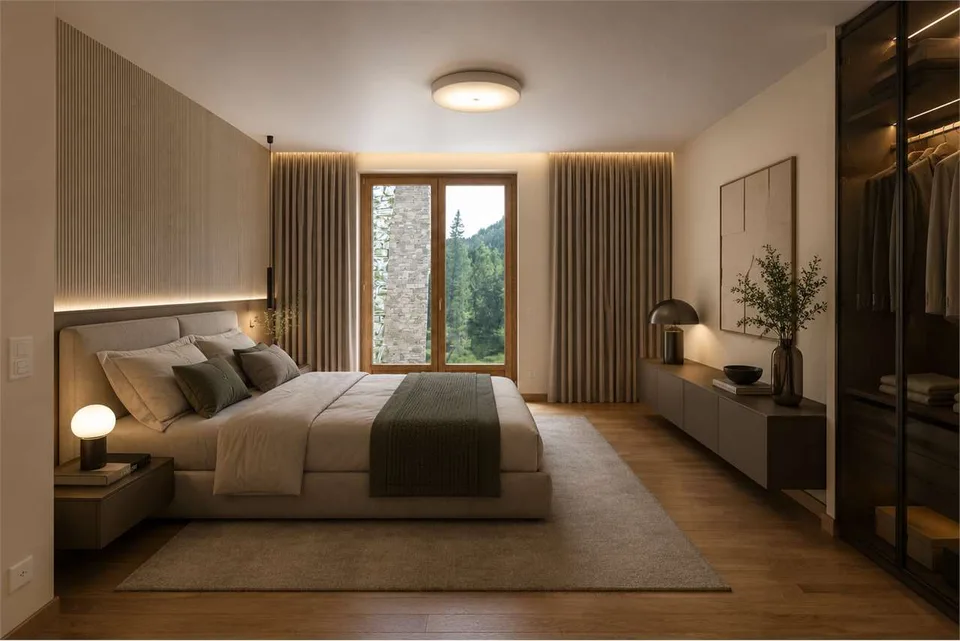 Prestigeses Appartement mit privatem Garten in Cassarate – Foto 8 von 13