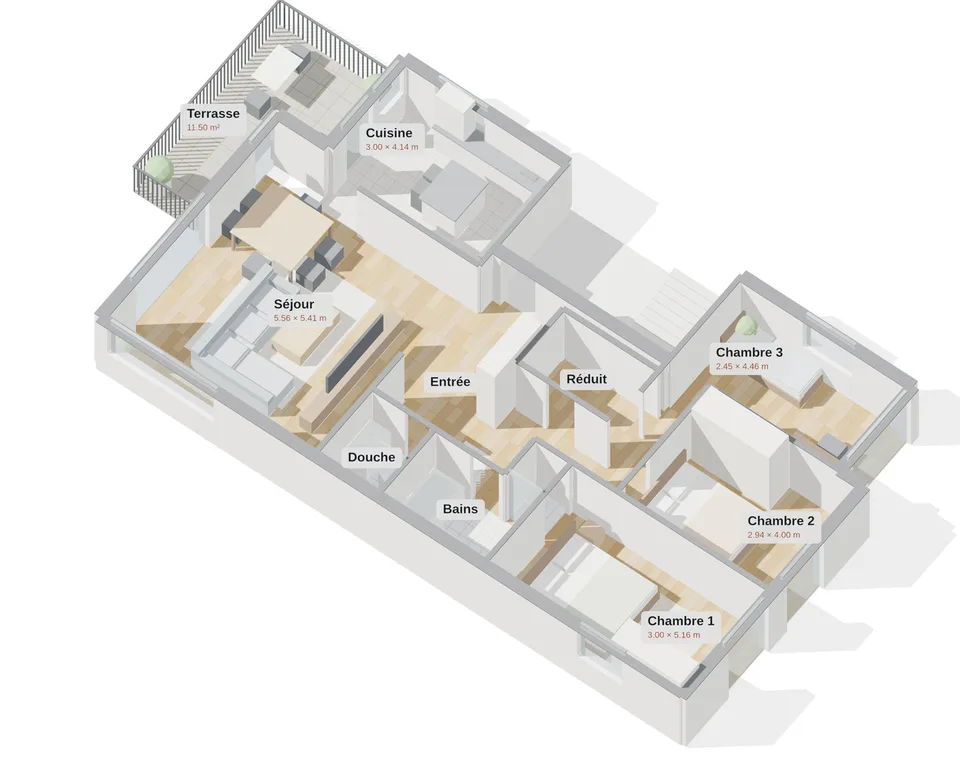 4.5 Zimmer Wohnung in Nyon – Foto 7 von 9