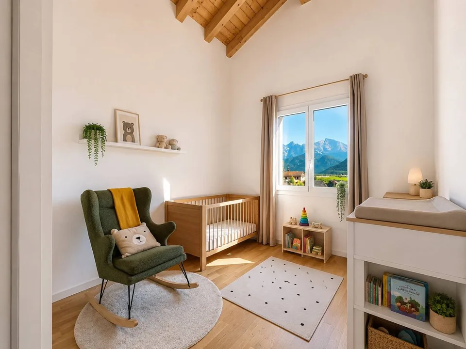 Auf der letzten Etage, wunderschöne 4,5-Zimmer-Wohnung mit Bergblick – Foto 9 von 10