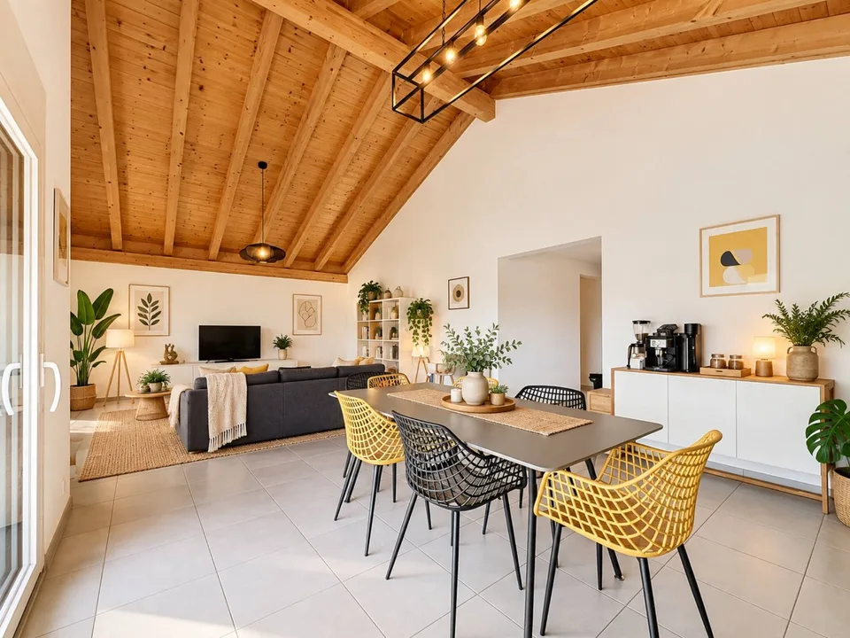 Auf der letzten Etage, wunderschöne 4,5-Zimmer-Wohnung mit Bergblick – Foto 3 von 10