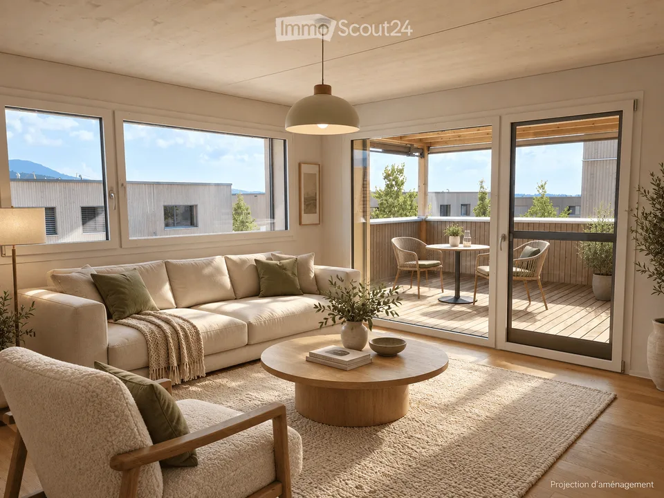 Appartement à Alterswil FR 4,5 pièces en bordure de forêt - 4½-Zimmer-Wohnung am Waldrand – foto 5 di 8