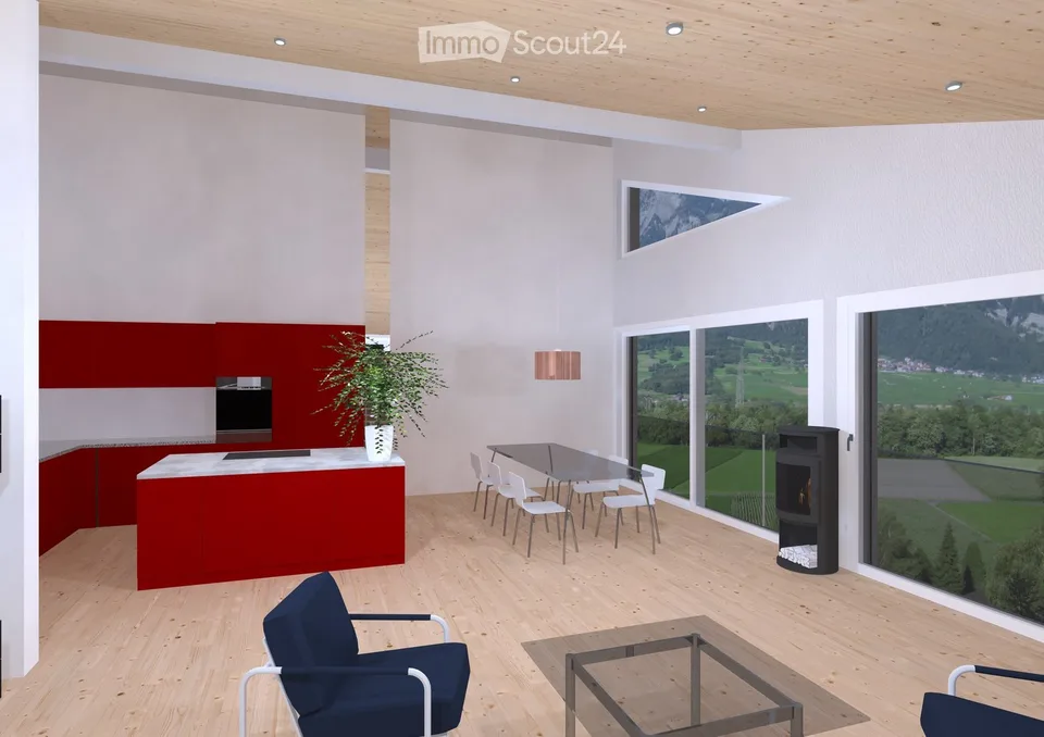 Attraktive 5.5-Zimmer-Dachwohnung mit Bergpanorama in Bad Ragaz – Foto 4 von 8