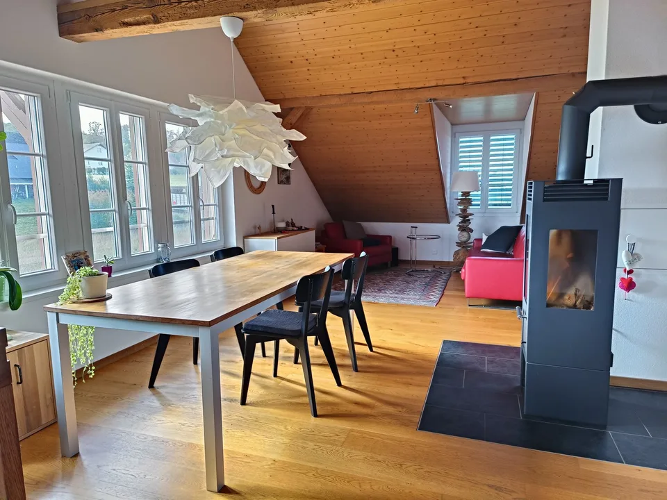 Appartement en mansarde lumineux 3,5 pièces avec terrasse à Galmiz – photo 2 sur 15