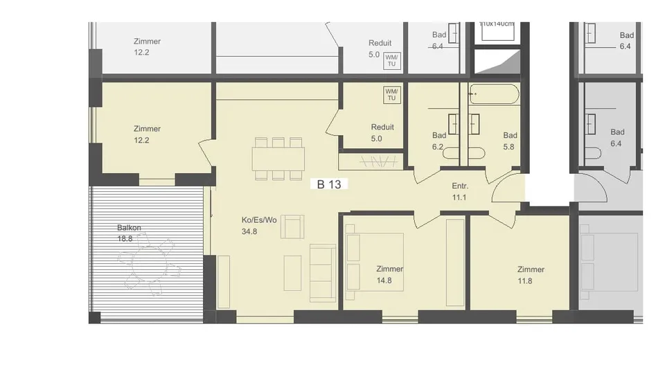 4.5 Zimmer Wohnung in Schaffhausen – Foto 8 von 9