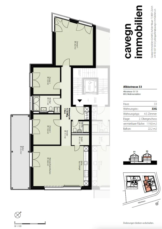 Moderne 4.5 Zimmer-Wohnung mit Weitblick – Foto 10 von 10