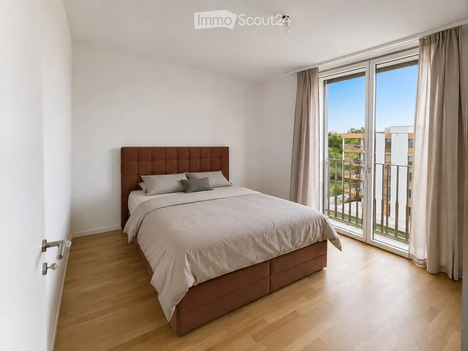 Moderne 2.5-Zimmer-Wohnung mit großem Balkon in Marly – Foto 2 von 5