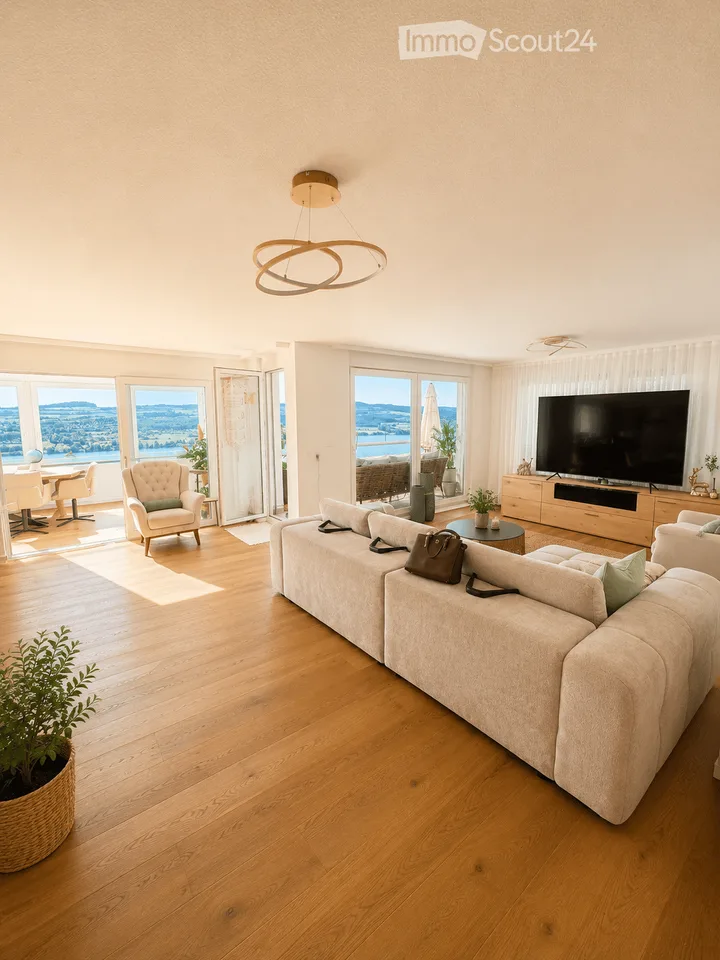 Exklusive 5.5-Zimmer-Terrassenwohnung mit unverbaubarer Seesicht in Birrwil – Foto 9 von 23