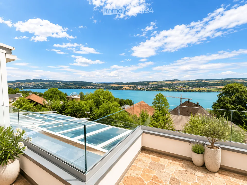 Exklusive 5.5-Zimmer-Terrassenwohnung mit unverbaubarer Seesicht in Birrwil – Foto 2 von 23