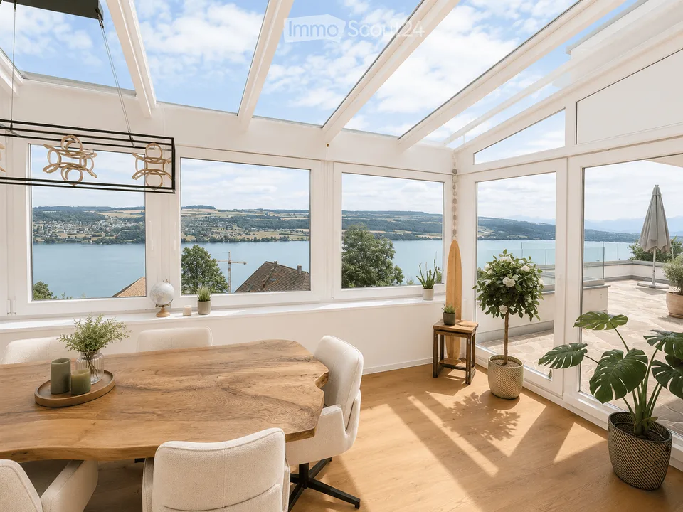 Exklusive 5.5-Zimmer-Terrassenwohnung mit unverbaubarer Seesicht in Birrwil – Foto 4 von 23