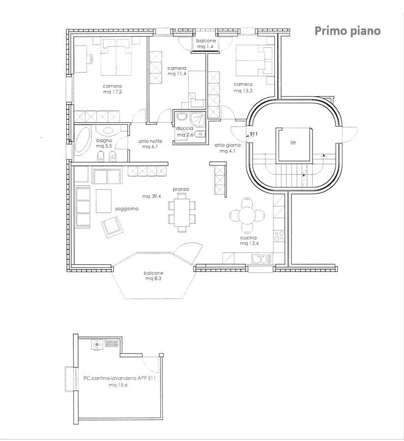 Viganello: geräumige 4,5-Zimmer-Wohnung in der Nähe aller Dienstleistungen – Foto 10 von 10
