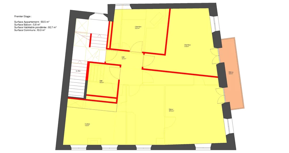 MAISON VILLAGEOISE OFFRANT LA POSSIBILITÉ DE CRÉER DEUX APPARTEMENTS – photo 5 sur 7