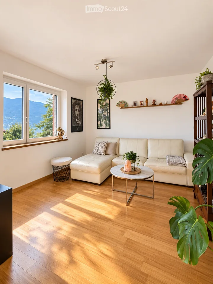 2,5-Zimmer-Wohnung in Vira Gambarogno mit herrlicher Aussicht, großen Außenflächen – Foto 4 von 5