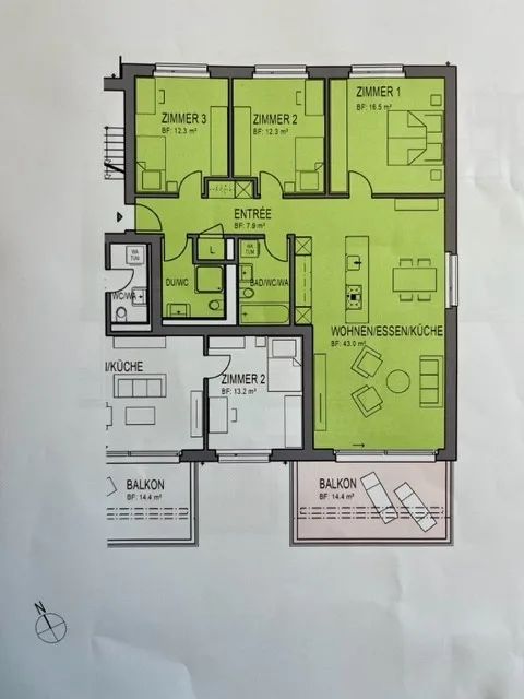 Appartamento moderno e luminoso in standard di proprietario – foto 9 di 12