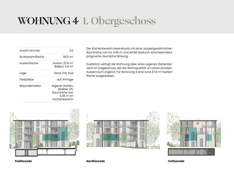 Moderne 3.5-Zimmer-Neubauwohnung mit Balkon in Oberglatt – Foto 7 von 7