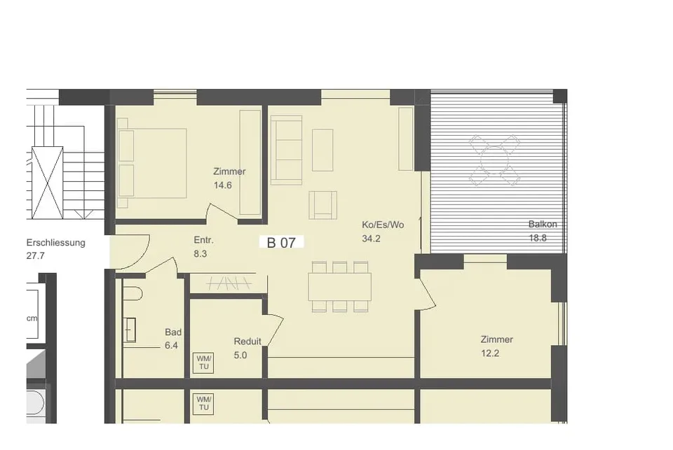3.5 Zimmer Wohnung in Schaffhausen – Foto 7 von 8