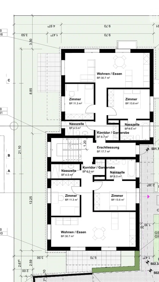 Moderne 3.5 Zimmer Wohnung mit Garten per sofort – Foto 3 von 5