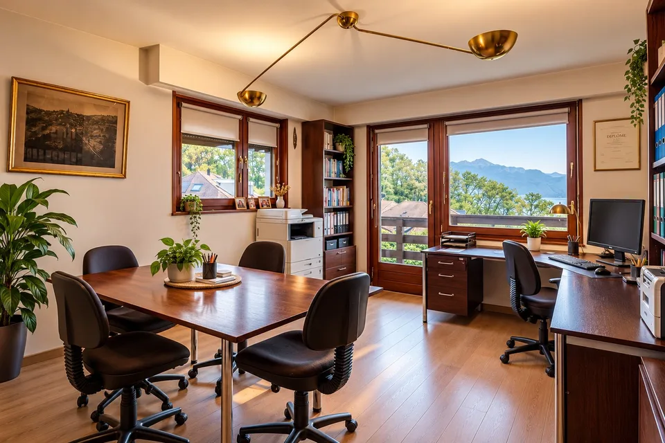 Schöne Reihenvilla mit 6.5 Zimmern und atemberaubendem Blick auf den See in Belmont-sur-Lausanne – Foto 9 von 13