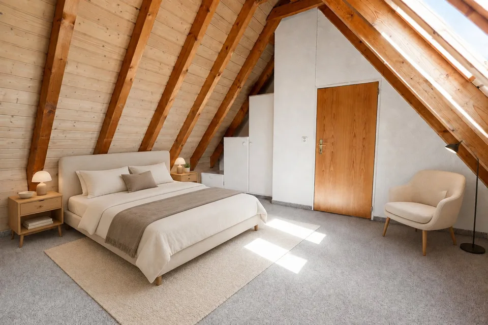 Joyau rénové 3,5 pièces appartement duplex avec cheminée et grand balcon à Dättwil – photo 8 sur 12