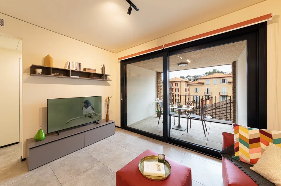 LUGANO CENTRE - APPARTMENT 2,5 PIÈCES À LOUER AVEC TERRASSE (ref. 103) – photo 4 sur 16