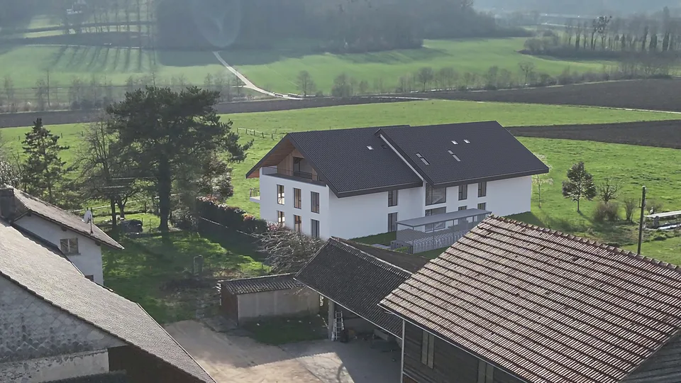 Estavayer / Frasses Magnifique 5,5 pces dans les combles Vue dégagée – photo 4 sur 5