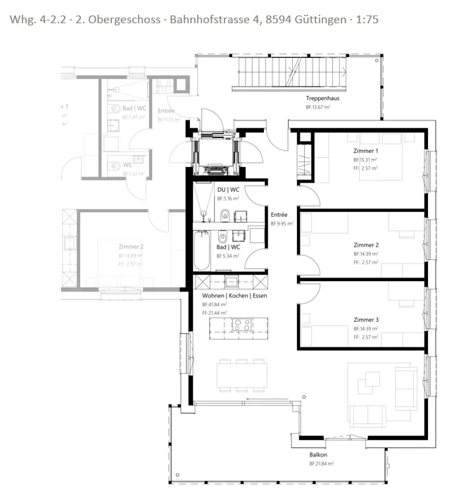 Construction neuve Minergie-P au centre du village – appartement 4,5 pièces avec espace de séjour ou grand balcon – photo 23 sur 26