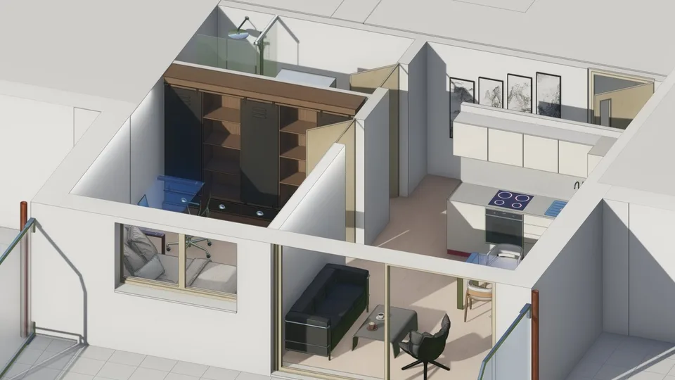 Appartamento nuovo di 2.5 locali con terrazza e vista a Crans-Montana - Residenza principale – foto 11 di 13