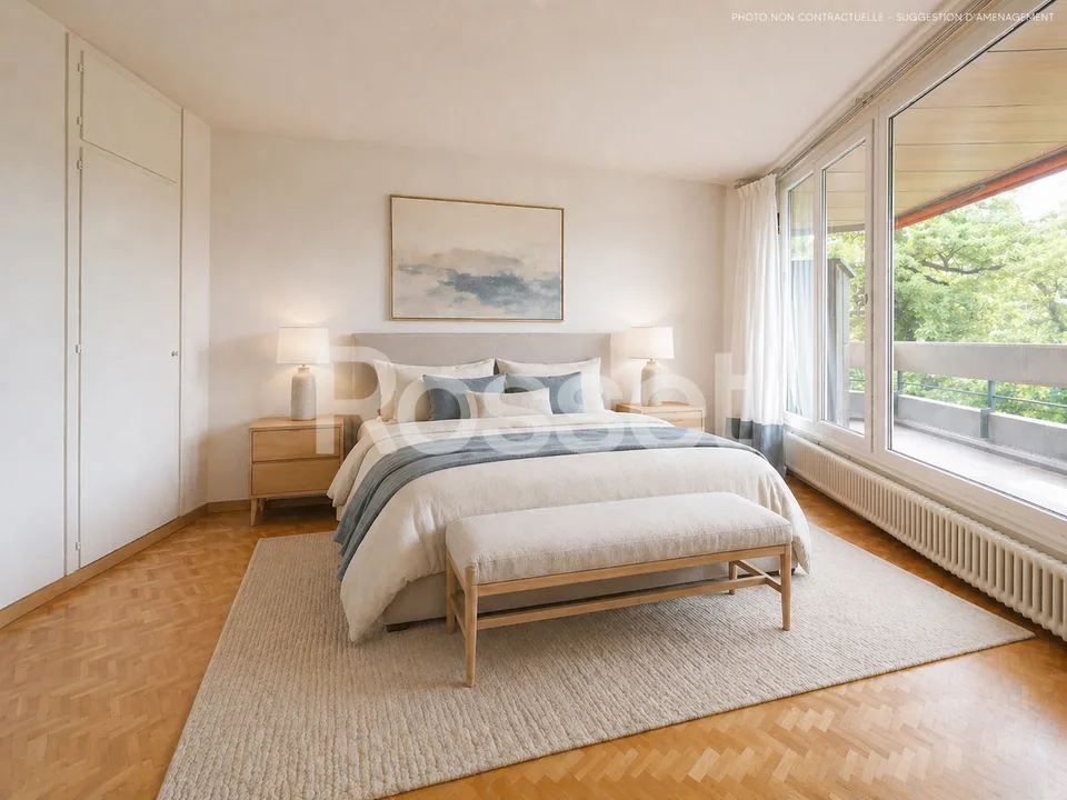 Bello appartamento con grande terrazza nel cuore dei Trois Chênes – foto 4 di 5