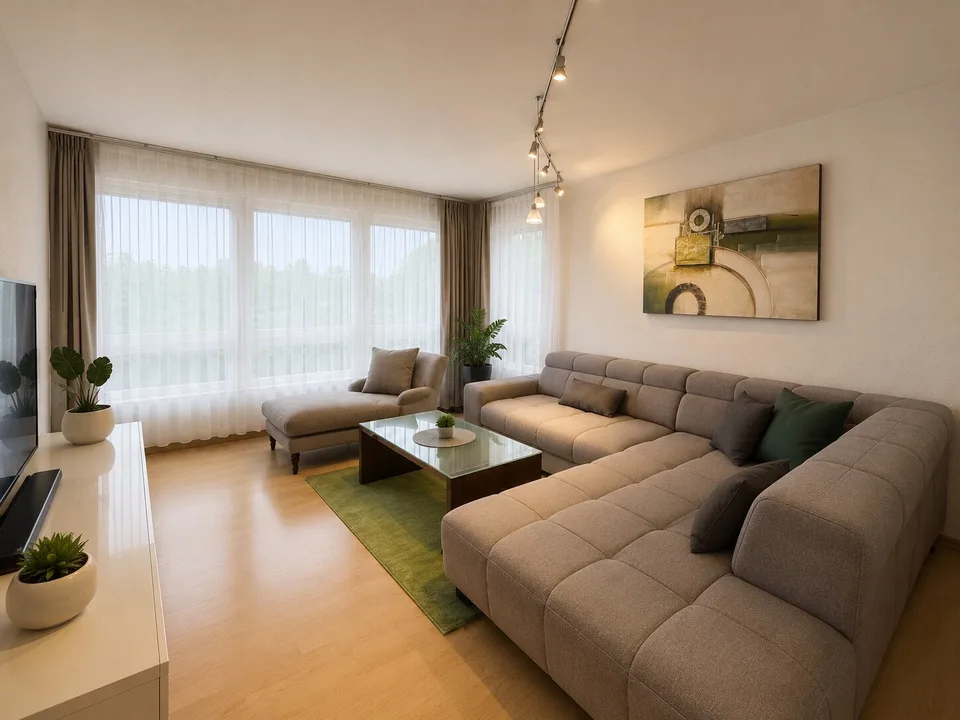 Attraktive 3,5-Zimmer-Wohnung mit Weitblick – Foto 2 von 6