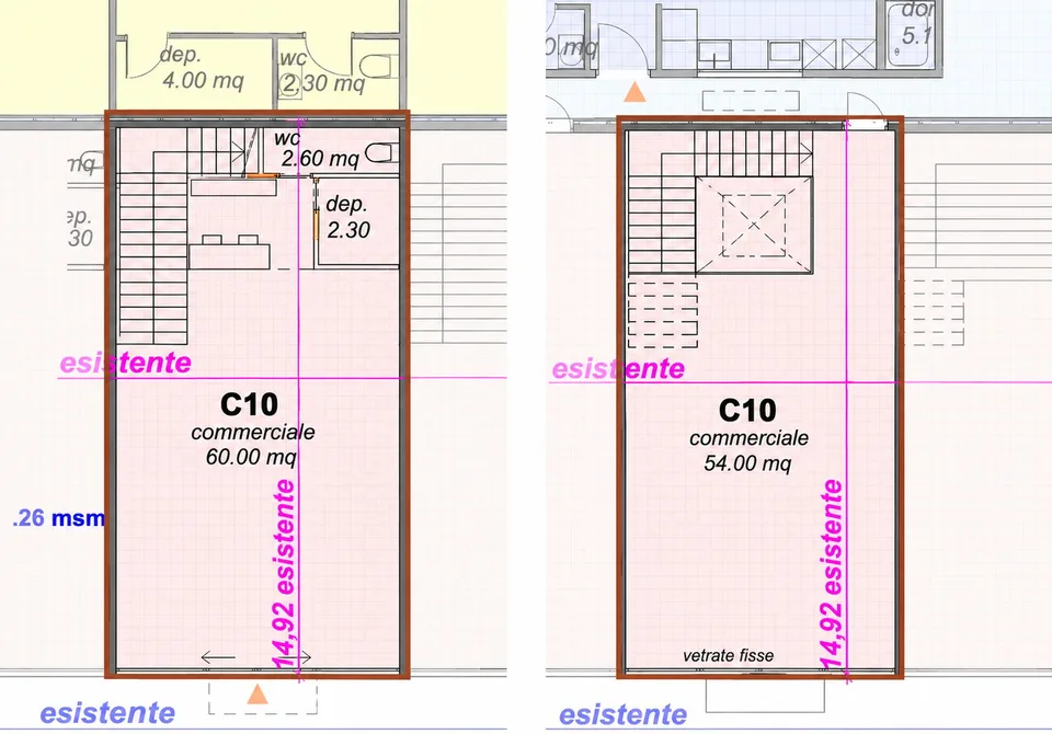 Duplex commerciale su due livelli direttamente sulla Via Cantonale a Contone – Foto 5 von 11