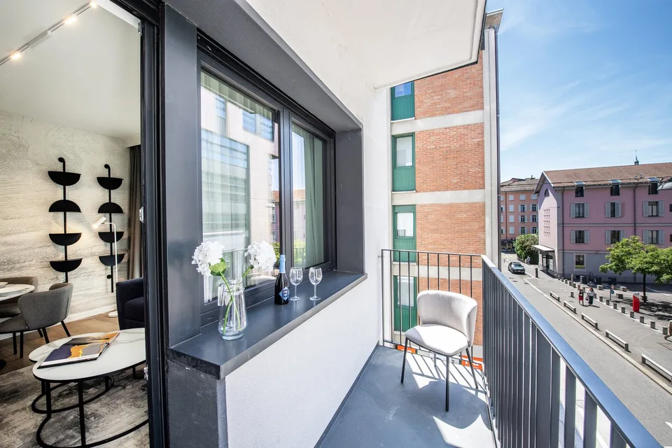 Affitto flessibile da 1 mese — Appartamento arredato di 2,5 locali con balcone a Lugano – foto 15 di 15