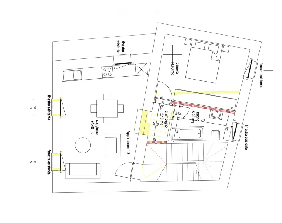 Gemütliche 2.5-Zimmer-Wohnung im Zentrum von Sonvico – Foto 5 von 5