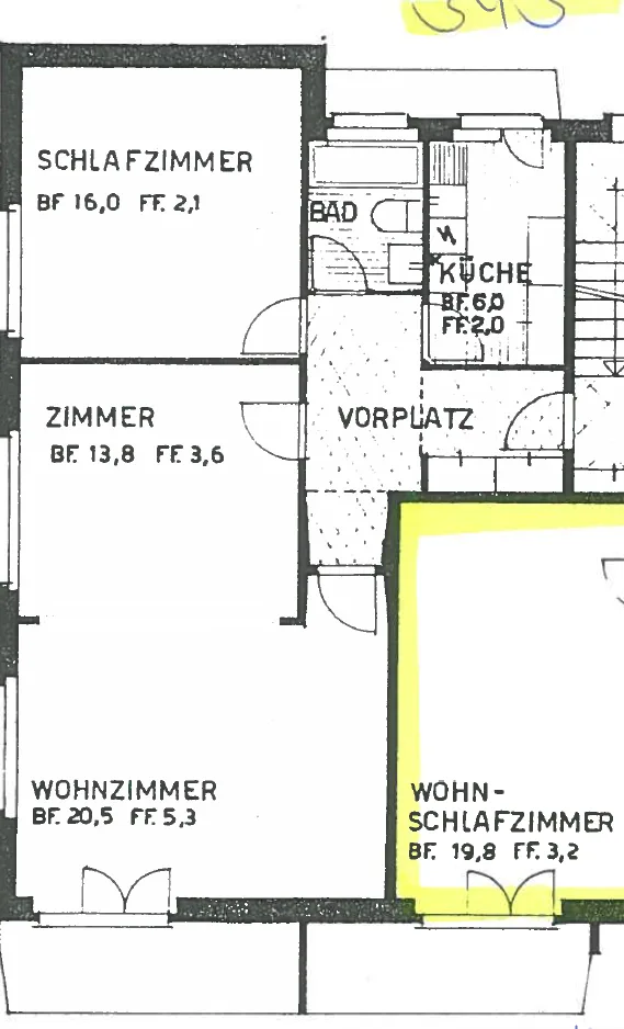 Frisch sanierte 3-Zimmerwohnung mit zwei Balkonen in Witikon – Foto 14 von 14