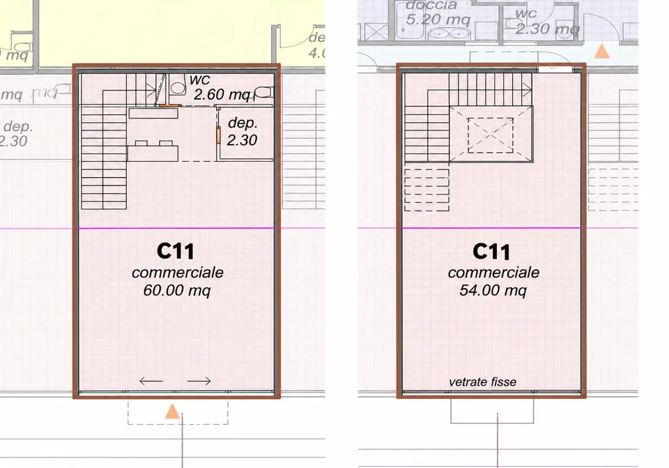 Duplex commerciale su due livelli direttamente sulla Via Cantonale a Contone – Foto 5 von 11